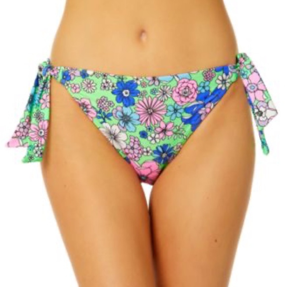 Salt + Cove Peony Party Side-Tie Hipster Bikini Bottoms